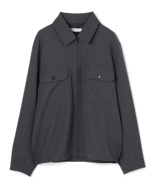UNFILO MENS 【OCEANS YouTube 掲載/男女兼用】WOOL TOUCH 機能美シャツブルゾン チャコール