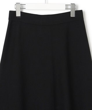23区 S ヴィスコースストレッチ フレア スカート ブラック
