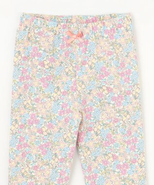 ANY KIDS 総柄フルレングスレギンス オフホワイト×小花柄