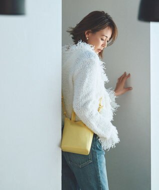 Y'SACCS Y’SACCS×SHIHO　SQUITTY (スクイッティ)レザーミニショルダーバッグ イエロー系その他