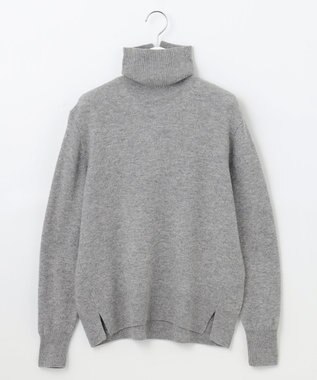 J.PRESS LADIES 【洗える】CASHMERE BLEND タートルネック ニット ライトグレー系
