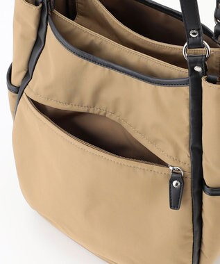 Y'SACCS 【ムック本掲載】タスランナイロントートバッグ midium ベージュ【WEB限定カラー】