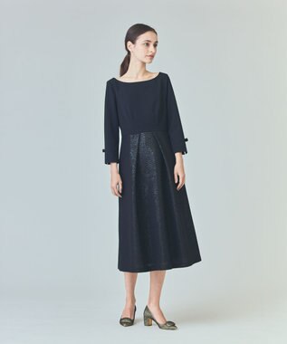 GRACE CONTINENTAL スパングルワンピース ブラック