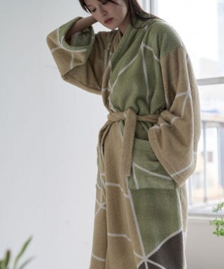 LOOM&SPOOL LBRパイルバスローブ トラペカーキ