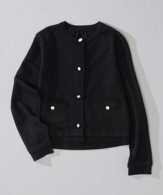 組曲 ビジューニット カーディガン ブラック系