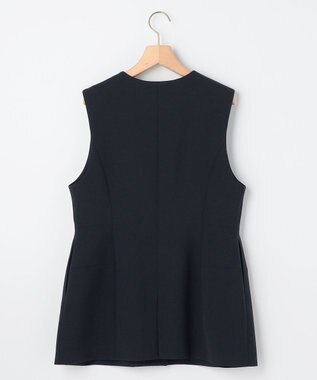 組曲 L 【KUMIKYOKU NAVY】コンフォータブルドレープ ジレ ネイビー系