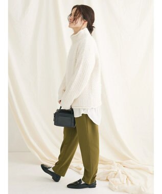 CRAFT STANDARD BOUTIQUE バスケットモールスタンドネックプルオーバー Ivory