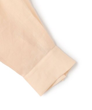 BEIGE， PAULINE / リネンヴィスコースオーバーサイズロングシャツ Peach