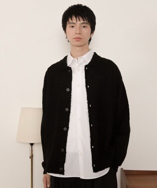 WEGO ブークレボタンカーディガン ブラック