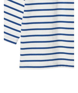 earth music&ecology Ｌｅｅ×ｅ．ｍ．ａ．ｅ　ＢＯＲＤＥＲ　Ｌ／Ｓ　ＴＥＥ Blue