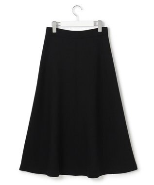 23区 S ヴィスコースストレッチ フレア スカート ブラック