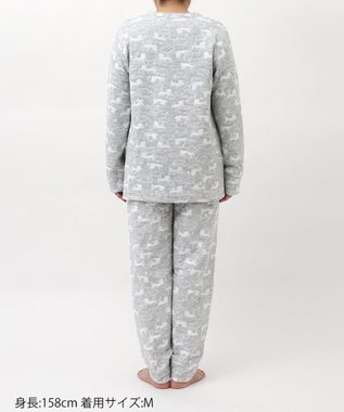 tsumori chisato SLEEP ツモリチサト パジャマ 長袖 長ズボン 綿混(本体) あったか レディース UDW455 /ワコール グレー