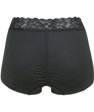 Wing 補整ショーツ 適度におなかとヒップをととのえる よく伸びる綿混素材(身生地) 【Ｐパンツ】 はきこみ丈ふかめ KJ4221 ウイング／ワコール ブラック