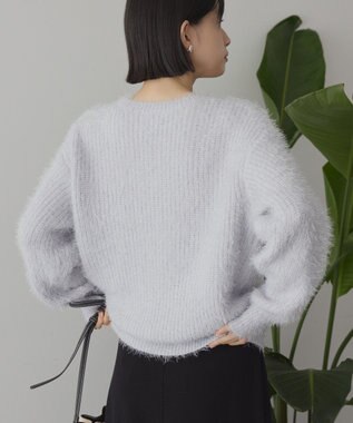 AMERICAN HOLIC 【WEB限定】フェザーゆるニットプルオーバー Light Gray