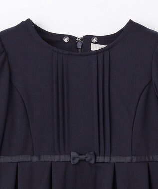 ANY KIDS レース付き きちんと ワンピース ネイビー