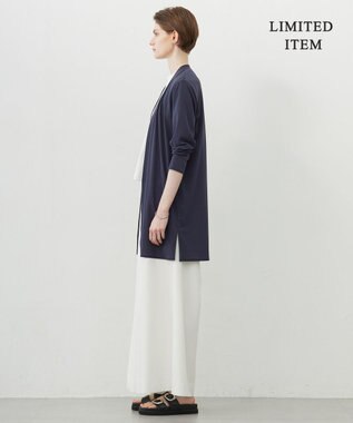 ICB L 【WEB限定・接触冷感・洗える】PINION ロングカーディガン ブルーグレー系