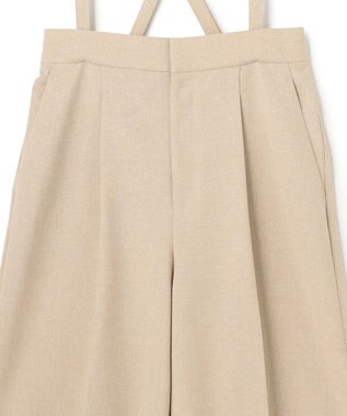 uncrave ウォッシャブルドライサップ バミューダパンツ（サスペンダー付き） シャンブレーベージュ