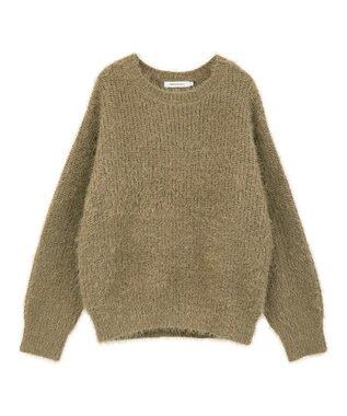 AMERICAN HOLIC 【WEB限定】フェザーゆるニットプルオーバー Mocha