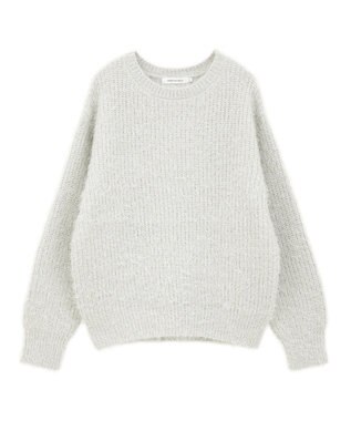 AMERICAN HOLIC 【WEB限定】フェザーゆるニットプルオーバー Light Gray