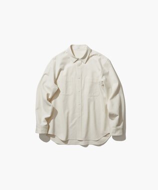 ATON HARD WASHED COTTON | シャツジャケット - UNISEX OFF WHITE