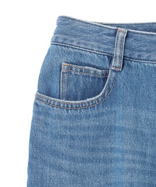 BEIGE， 【洗える・Oggi 11月号掲載】NAVIGLIO / フレアシルエットデニムパンツ L.Indigo