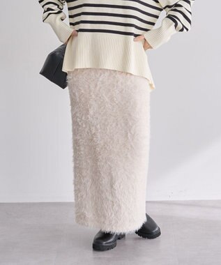 Green Parks シャギーニットスカート