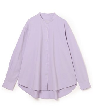 Chacott EasyCare+ノーカラーシャツ モーブ