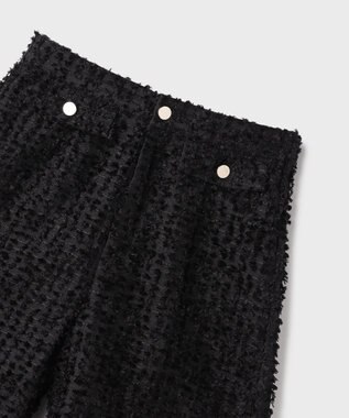 GRACE CONTINENTAL カットジャガードハーフパンツ ブラック