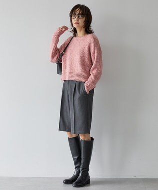 AMERICAN HOLIC ラメmixネップニットプルオーバー Pink