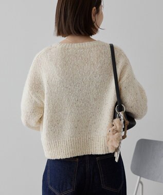 AMERICAN HOLIC ラメmixネップニットプルオーバー Ivory