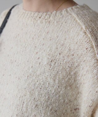 AMERICAN HOLIC ラメmixネップニットプルオーバー Ivory