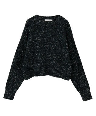 AMERICAN HOLIC ラメmixネップニットプルオーバー Navy