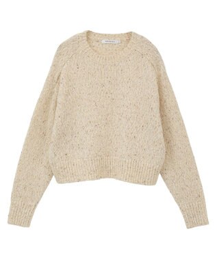 AMERICAN HOLIC ラメmixネップニットプルオーバー Ivory