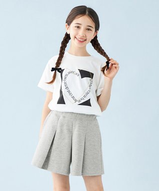 UNFILO 【110-150cm】CLEAN Tee(UNISEX) オフ[チャコールハート]