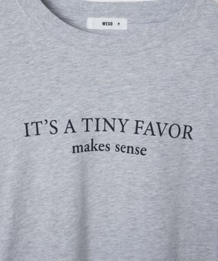 WEGO 【WEB限定】クルーネックプリントロンT 柄8