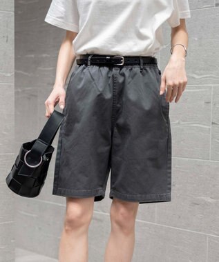 WEGO 【ユニセックス着用ITEM/ウエストゴム】リラックスイージーショーツ グレーその他