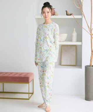 tsumori chisato SLEEP ツモリチサト パジャマ 綿100%(本体) 長袖 長ズボン レディース UDX595/ワコール