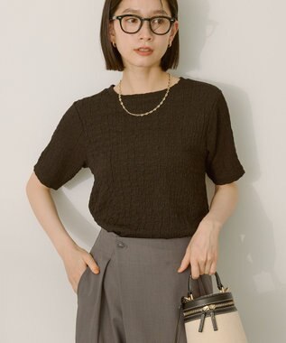 AMERICAN HOLIC ぽこぽこ半袖Tシャツ Black