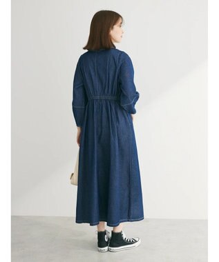 Green Parks ・ＥＬＥＮＣＡＲＥ　ＤＵＥ　デニムハーフＺＩＰワンピース Indigo