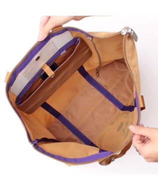 A.D.M.J. 【ナイロン】オリタタミバッグL WALNUT