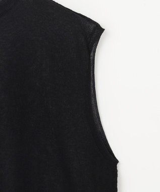 NAVE シアーニット ノースリーブ ブラック系