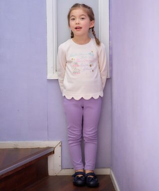 ANY KIDS 【WEB限定】7days デイリー ネコ パンツ ラベンダー