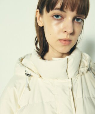 GRACE CONTINENTAL ヘムファーショートダウンジャケット キナリ