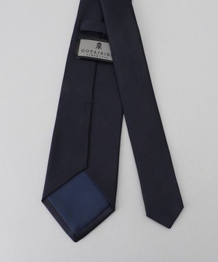 GOTAIRIKU セレモニー/お受験に最適【日本製】シルク ネクタイ_紺無地 ネイビー系