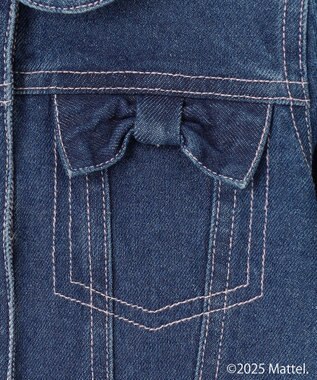 ANY KIDS 【Barbie(TM)】リボン デニムジャケット インディゴ