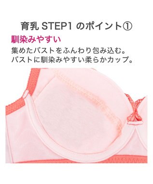 BRADELIS New York 【BRADELIS New York / 育乳補整ブラ・STEP1 集める】ウェンディステップ1ブラ25S1 オレンジ