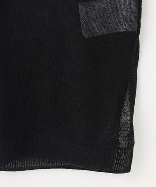 NAVE シアーニット ノースリーブ ブラック系