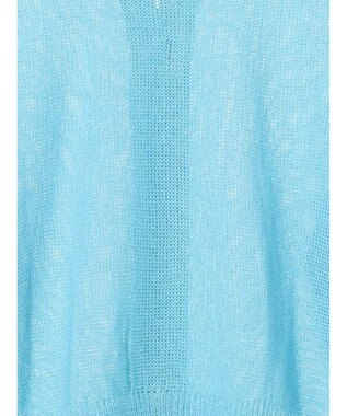 Te chichi 【WEB限定カラーあり】ペーパータッチヤーン2wayメッシュニット ブルー