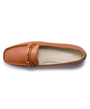 REGAL FOOT COMMUNITY 【リーガルレディース】F60N ビット付きモカシンシューズ フラットシューズ オレンジ