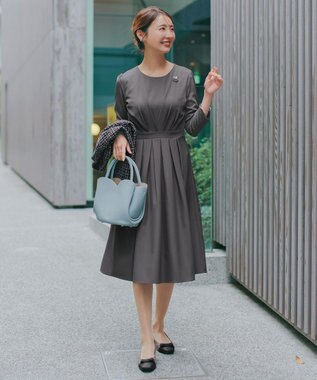 Tiaclasse 【おのののかさん・安田美沙子さん着用】リボンキルティングパンプス　レインシューズ モカ